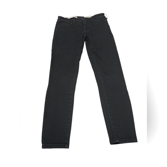 Anthropologie Pilcro Letterpress Serif Skinny Jean Denim Pant Black Size 25P - Picture 1 of 4